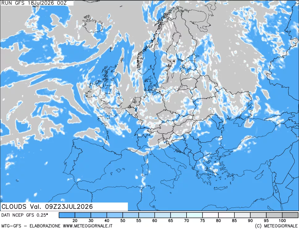 mappa Nuvolosità totale