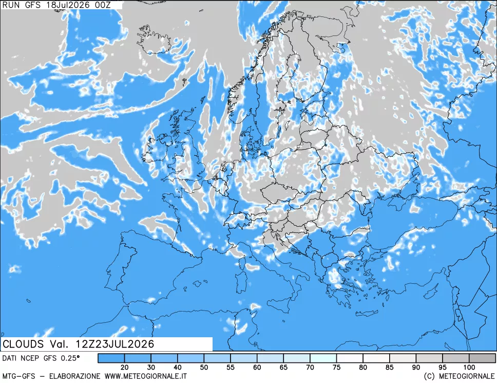mappa Nuvolosità totale
