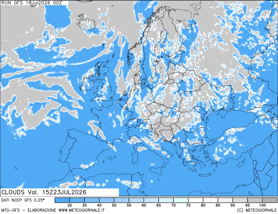 mappa Nuvolosità totale