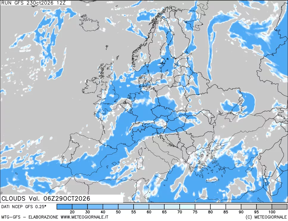 mappa Nuvolosità totale
