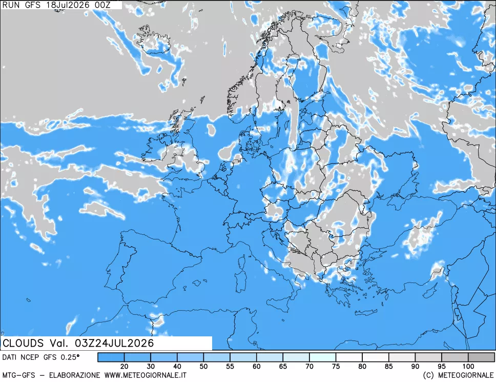 mappa Nuvolosità totale