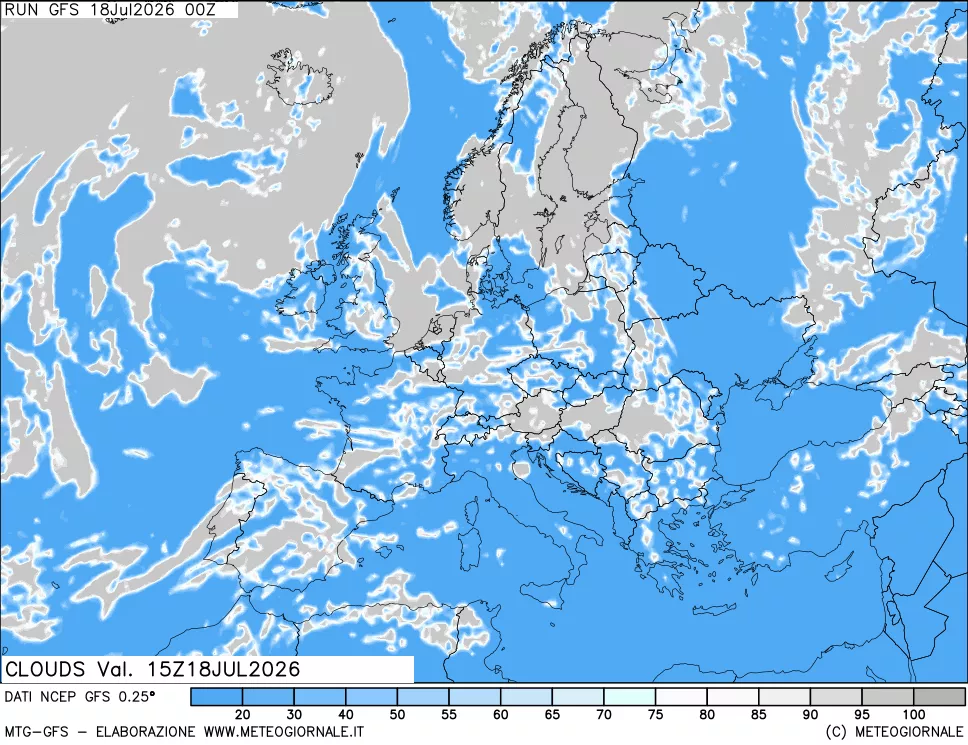 mappa Nuvolosità totale