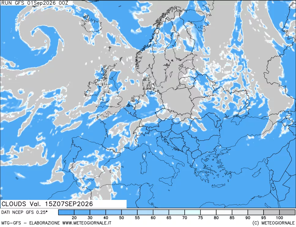 mappa Nuvolosità totale