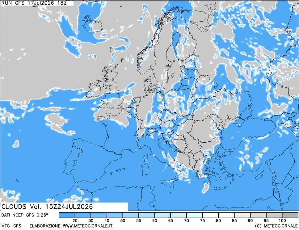 mappa Nuvolosità totale