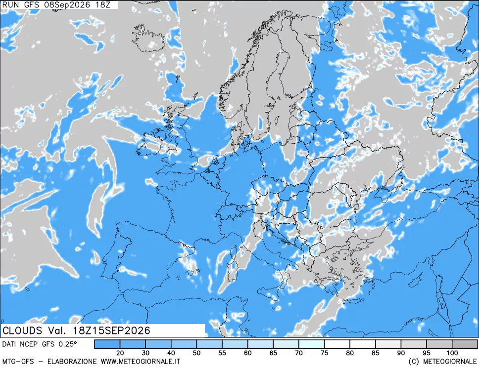 mappa Nuvolosità totale