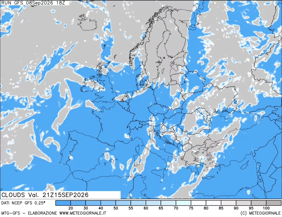 mappa Nuvolosità totale