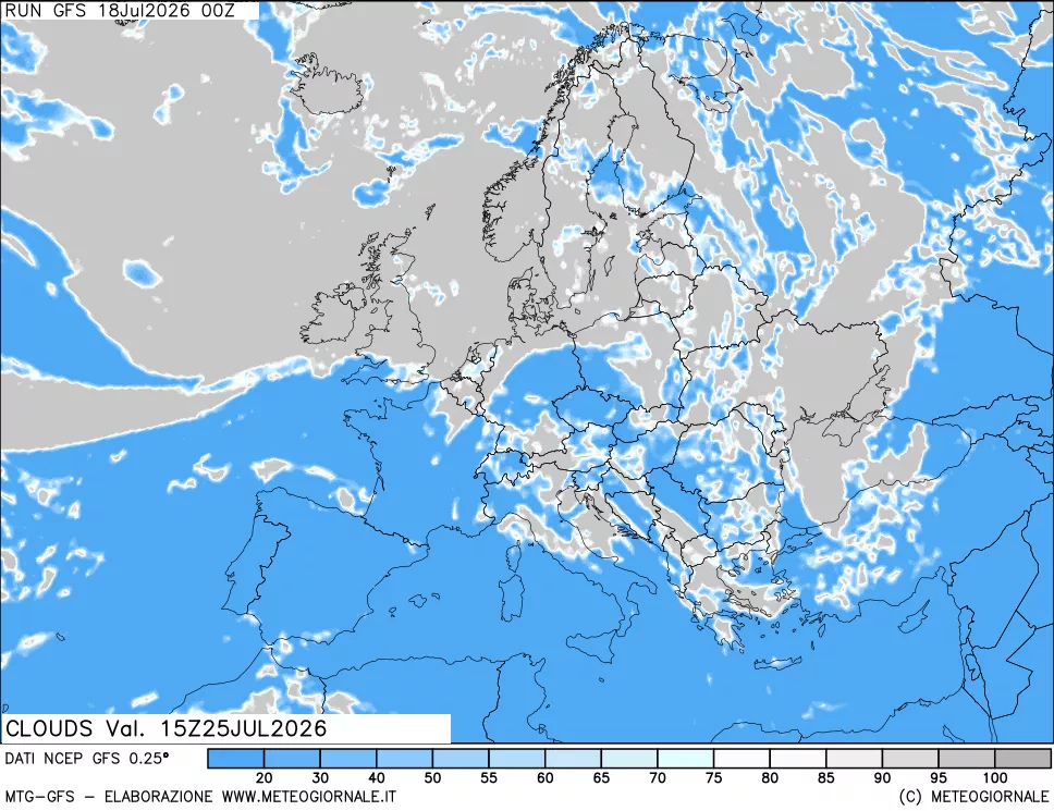 mappa Nuvolosità totale