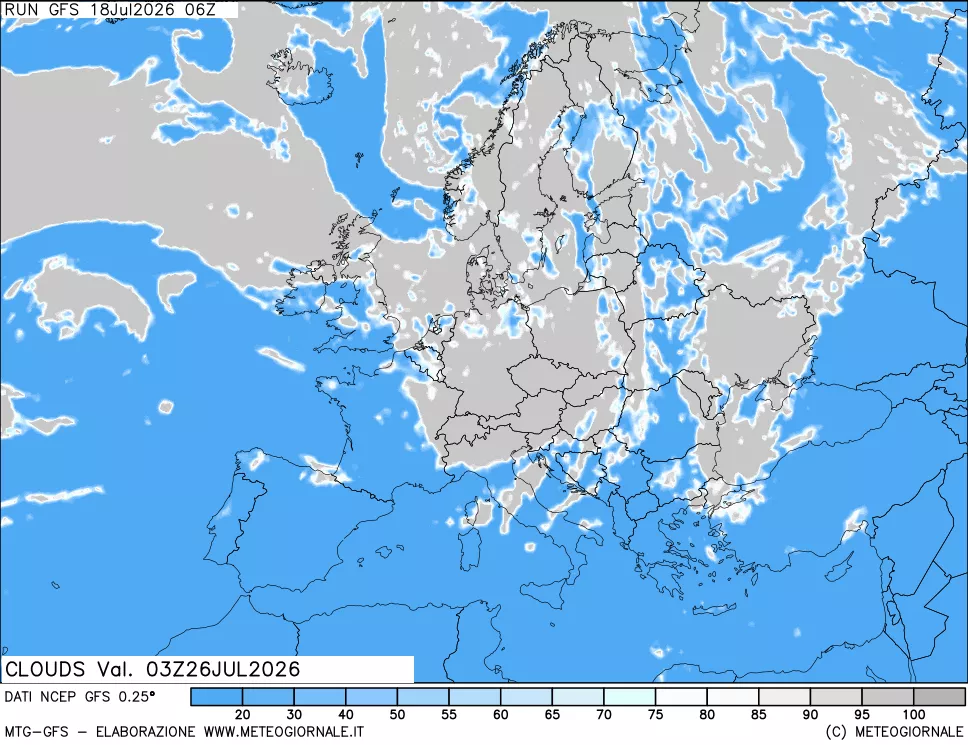 mappa Nuvolosità totale