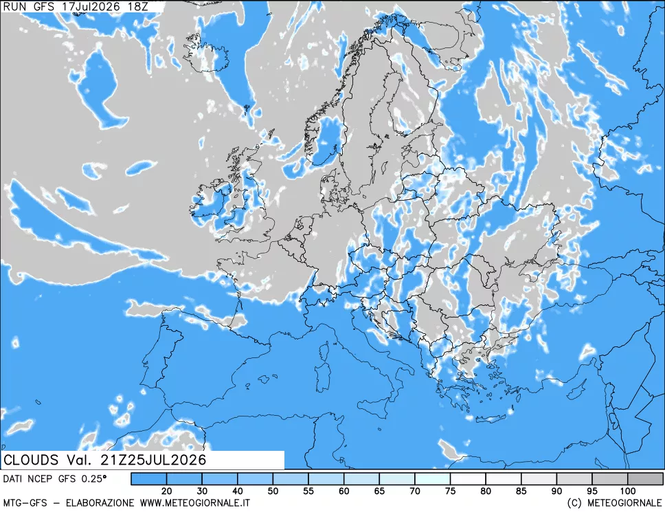 mappa Nuvolosità totale