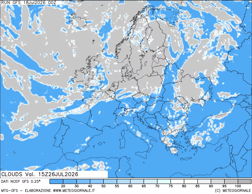 mappa Nuvolosità totale