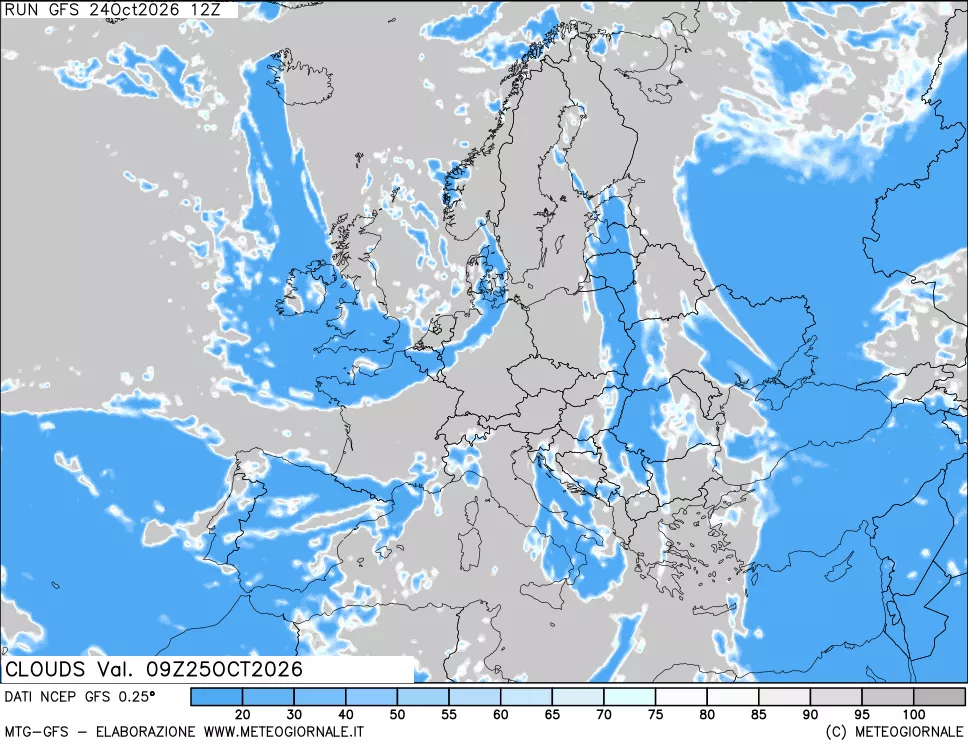 mappa Nuvolosità totale
