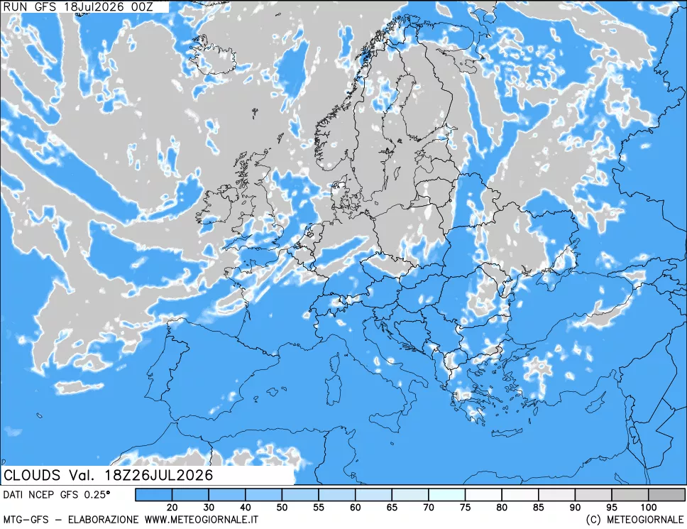 mappa Nuvolosità totale