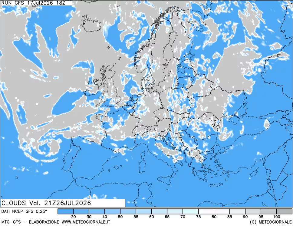 mappa Nuvolosità totale