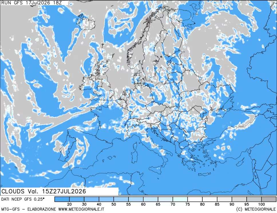 mappa Nuvolosità totale