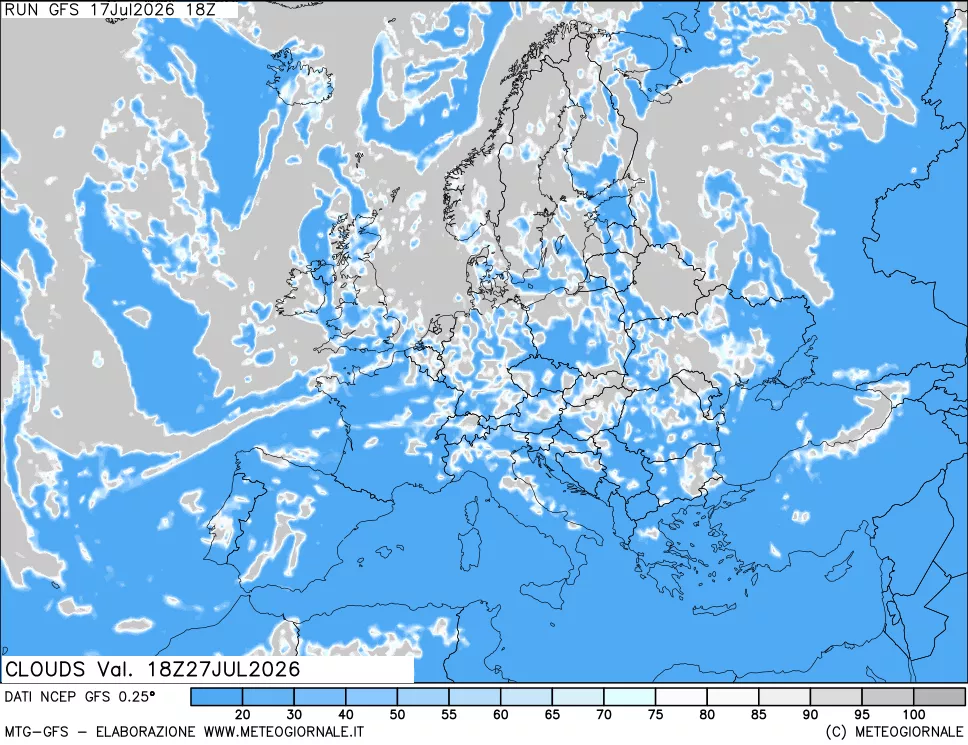 mappa Nuvolosità totale