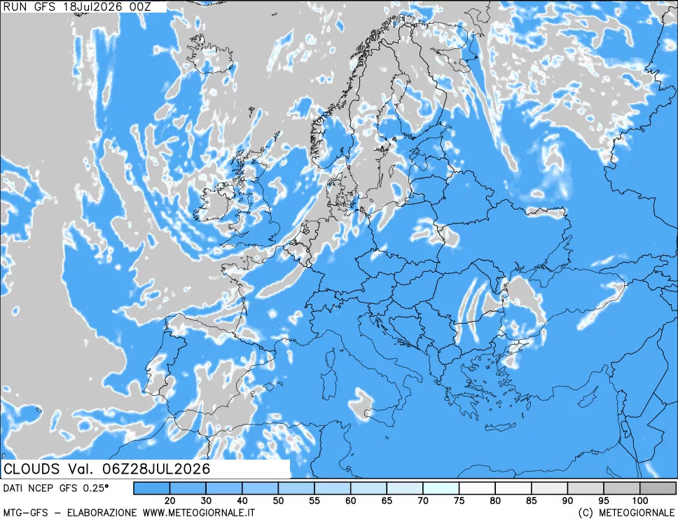mappa Nuvolosità totale