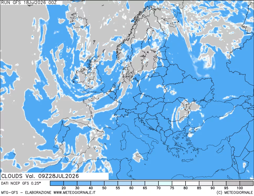 mappa Nuvolosità totale