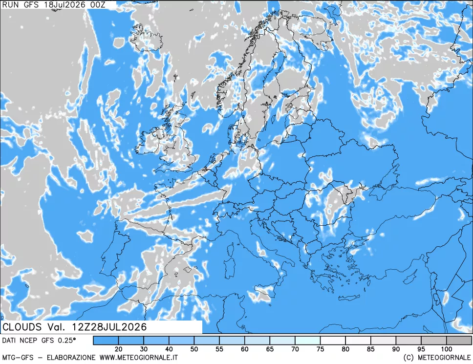 mappa Nuvolosità totale