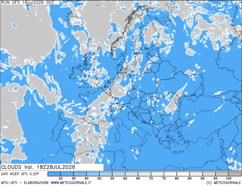 mappa Nuvolosità totale