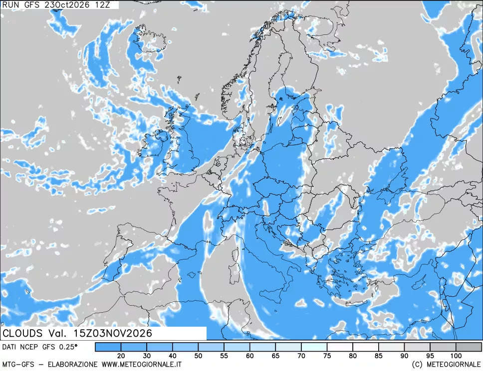 mappa Nuvolosità totale
