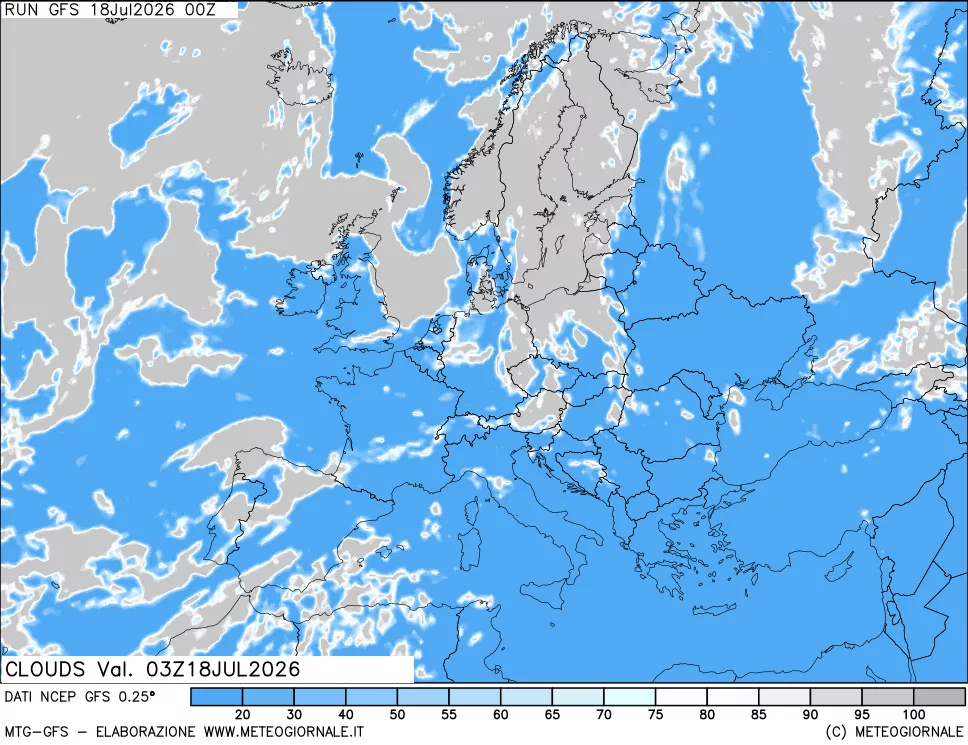 mappa Nuvolosità totale