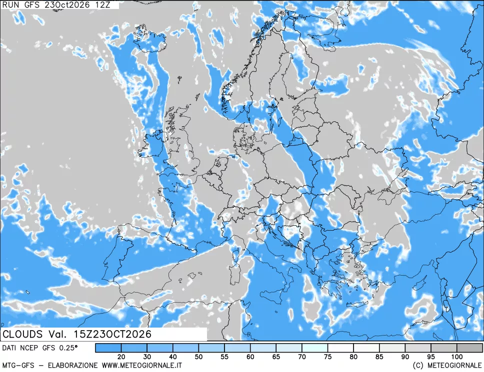 mappa Nuvolosità totale