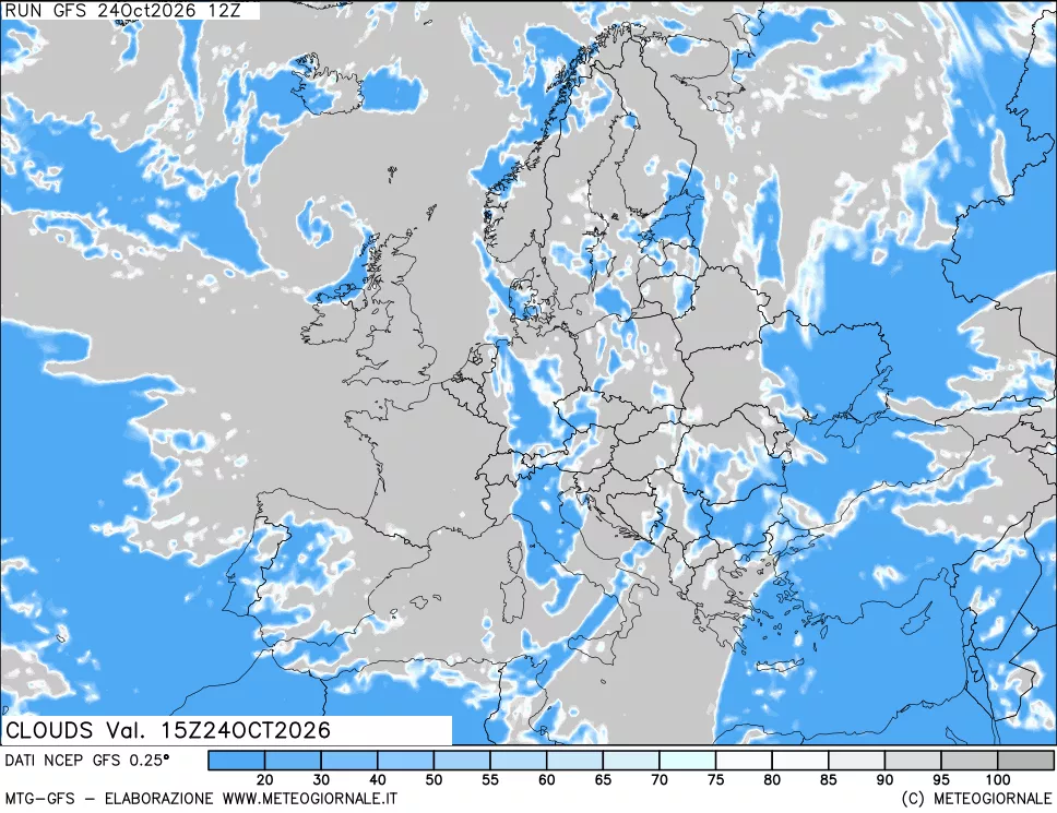 mappa Nuvolosità totale