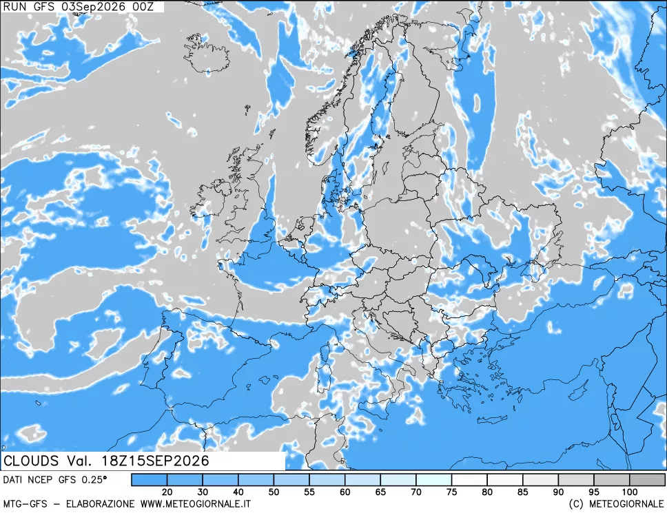mappa Nuvolosità totale