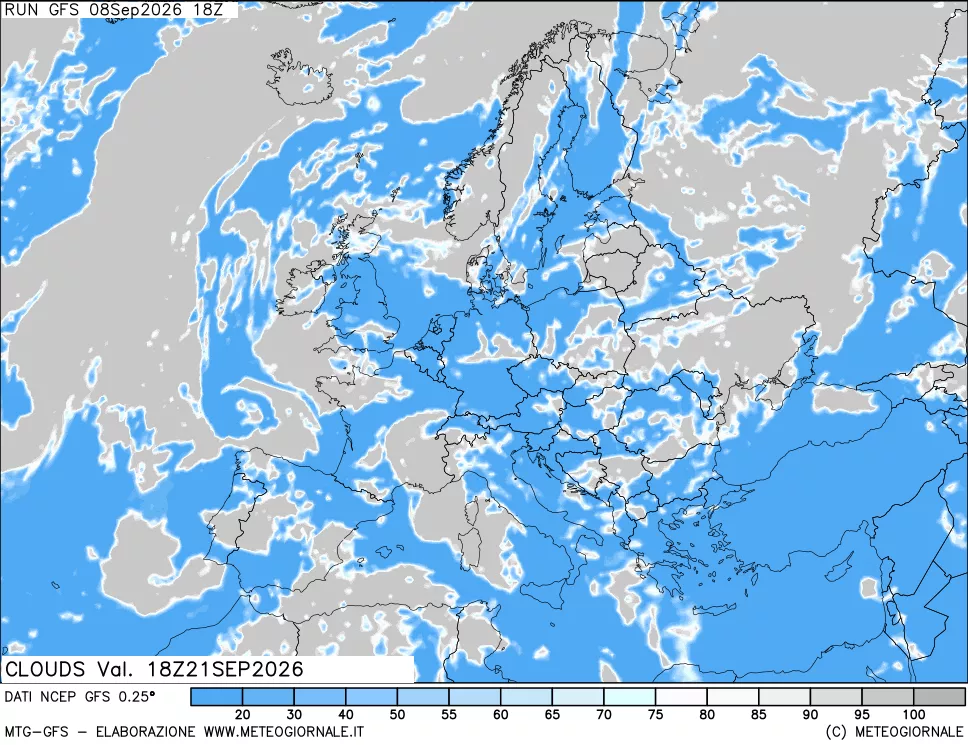 mappa Nuvolosità totale