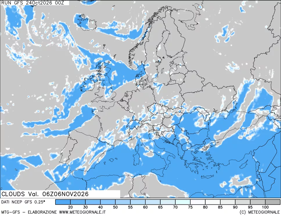 mappa Nuvolosità totale