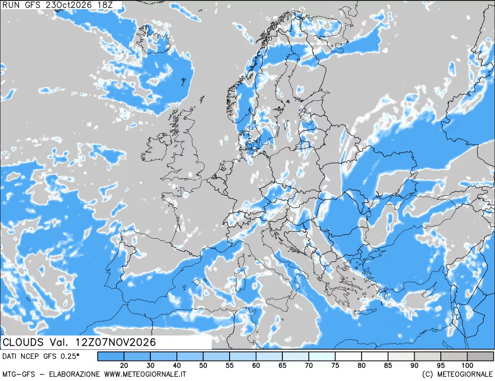 mappa Nuvolosità totale