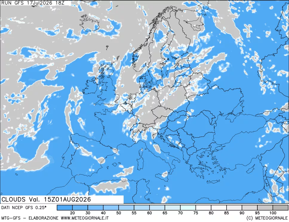 mappa Nuvolosità totale