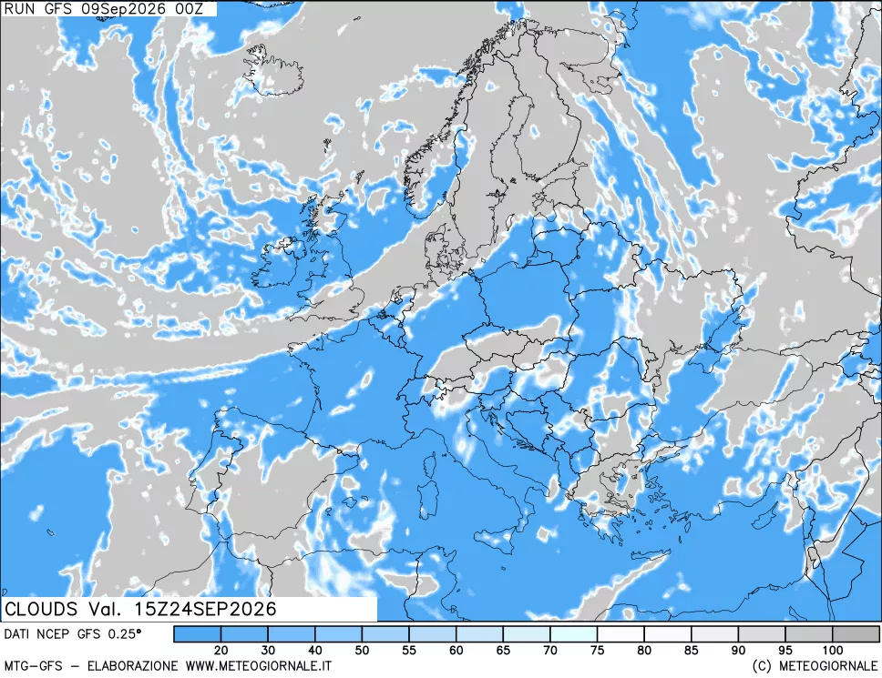 mappa Nuvolosità totale