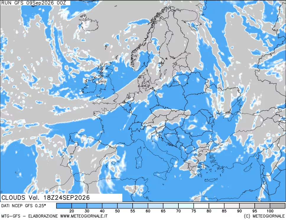 mappa Nuvolosità totale