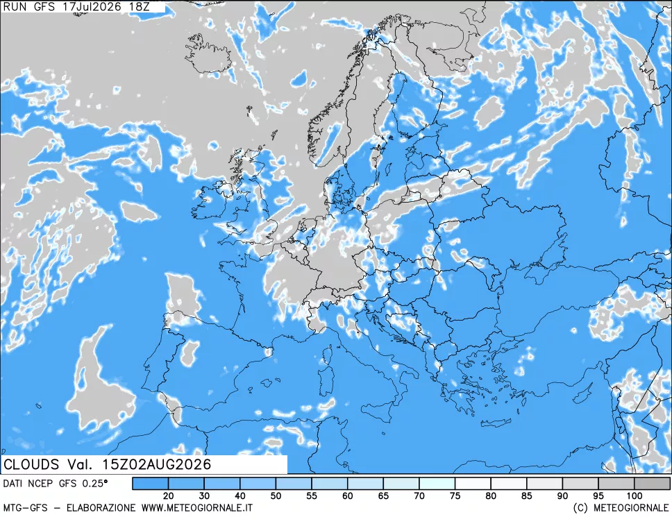 mappa Nuvolosità totale