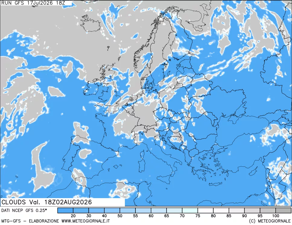 mappa Nuvolosità totale