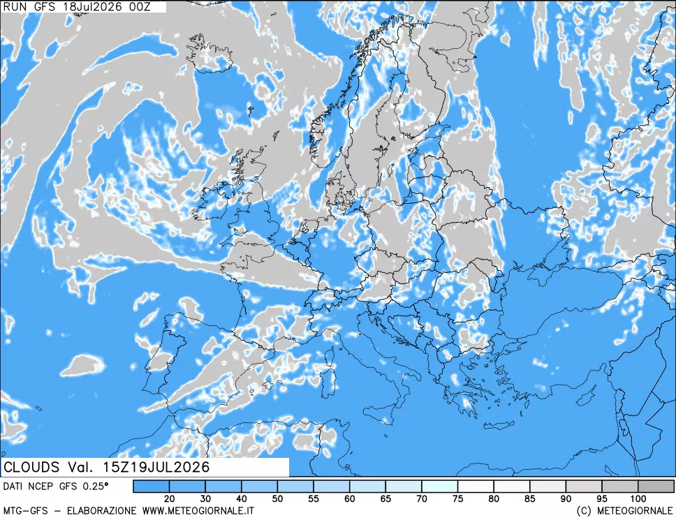 mappa Nuvolosità totale