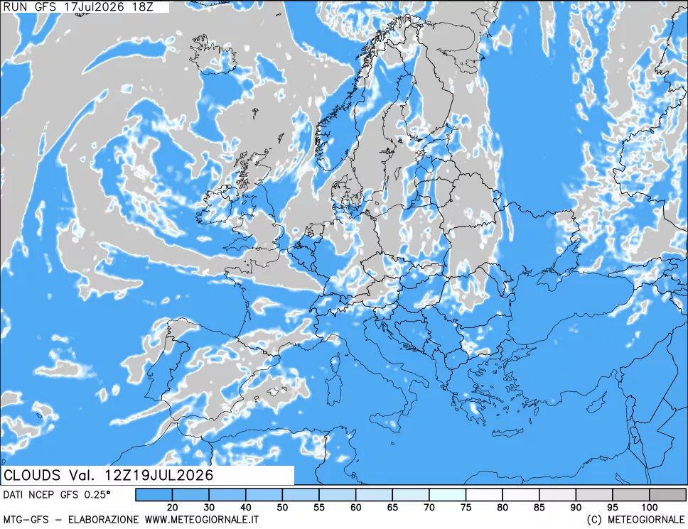 mappa Nuvolosità totale