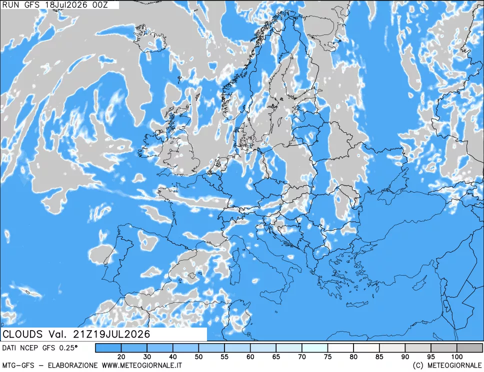 mappa Nuvolosità totale