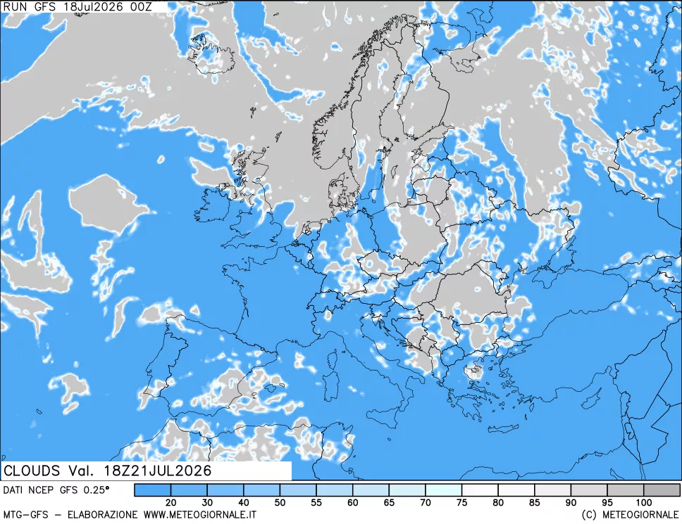 mappa Nuvolosità totale