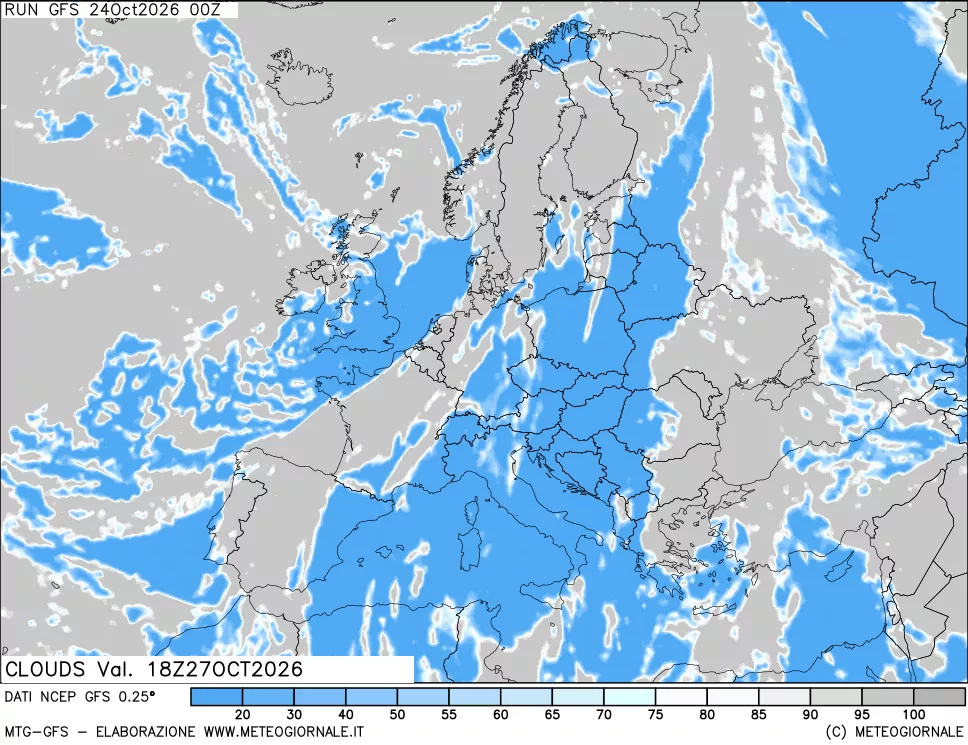 mappa Nuvolosità totale