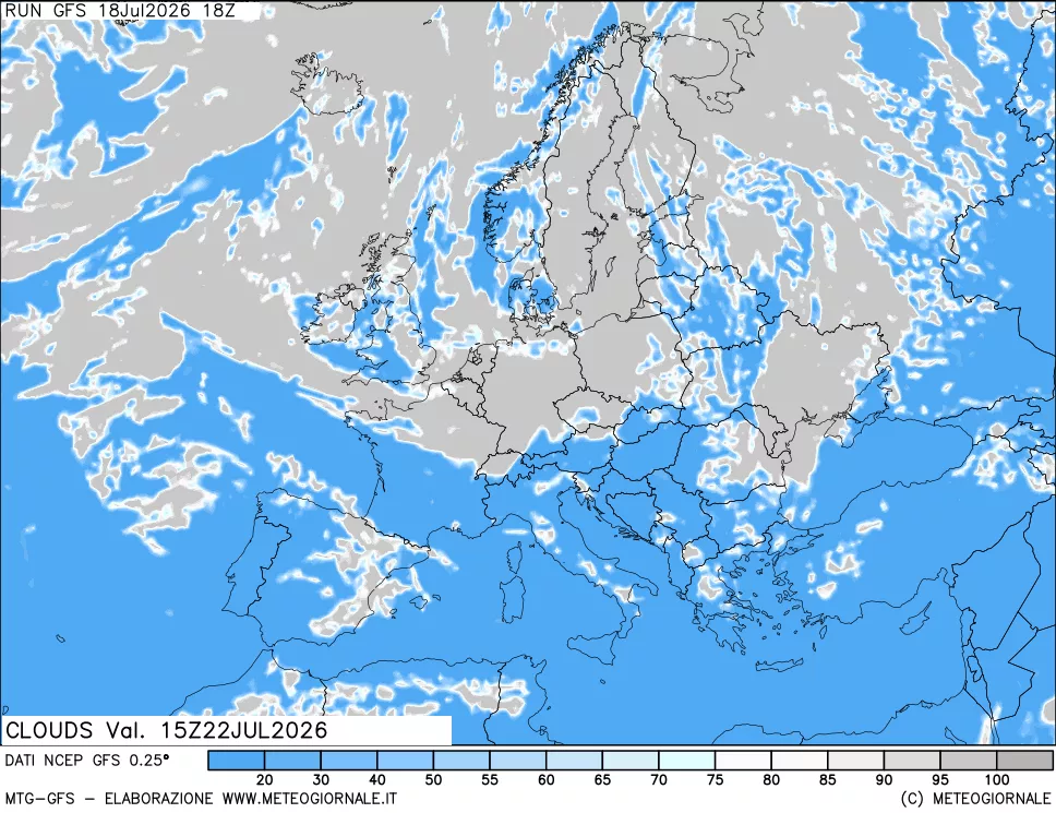 mappa Nuvolosità totale