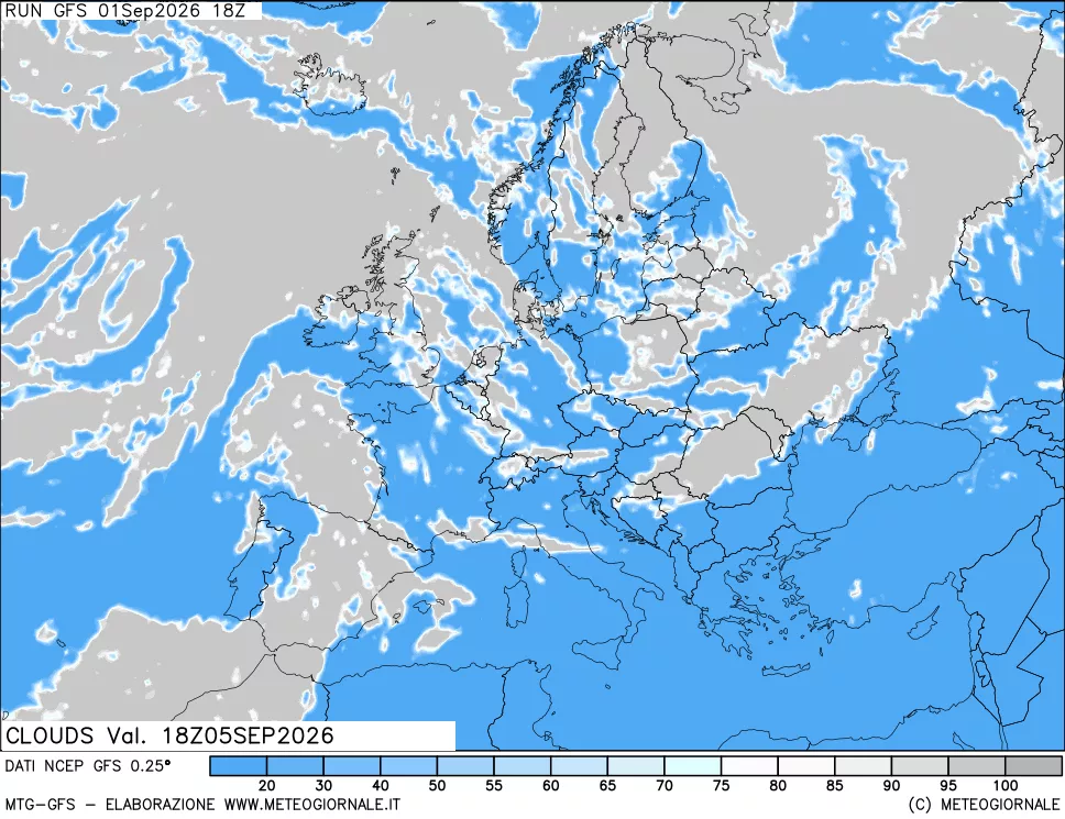 mappa Nuvolosità totale