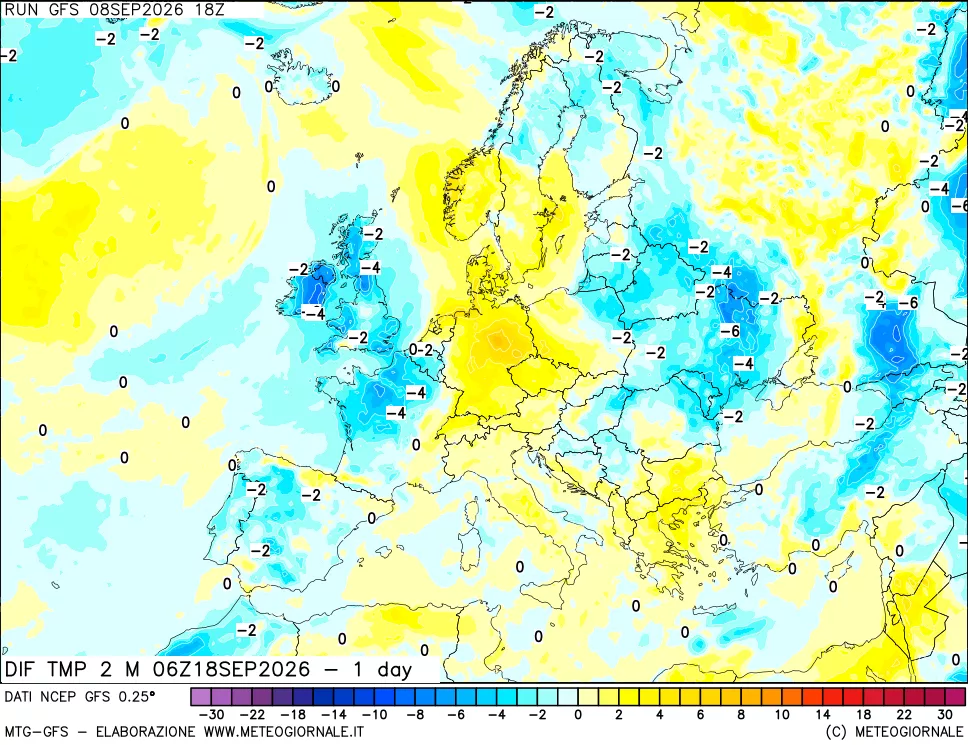 mappa Dif. Temp -24 ore