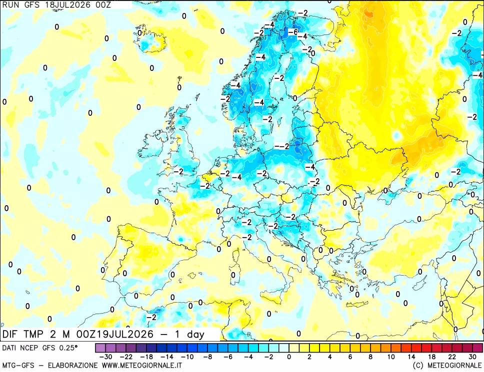 mappa Dif. Temp -24 ore