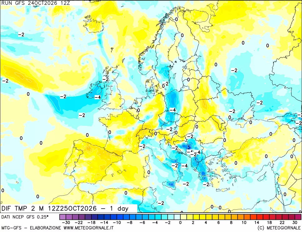 mappa Dif. Temp -24 ore