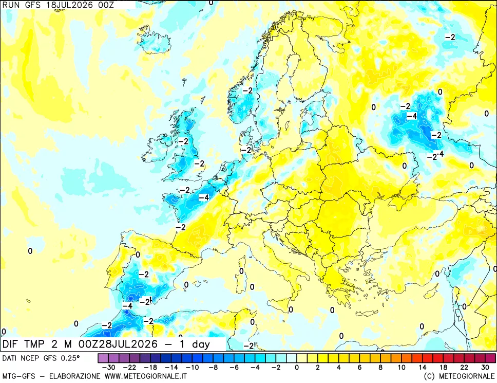 mappa Dif. Temp -24 ore