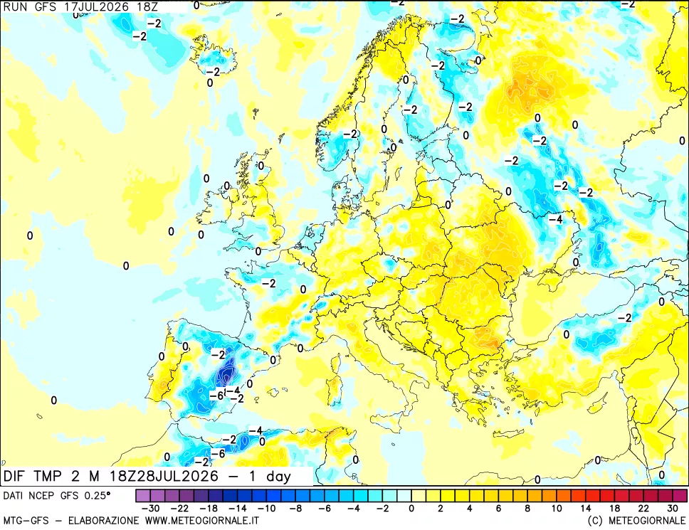 mappa Dif. Temp -24 ore
