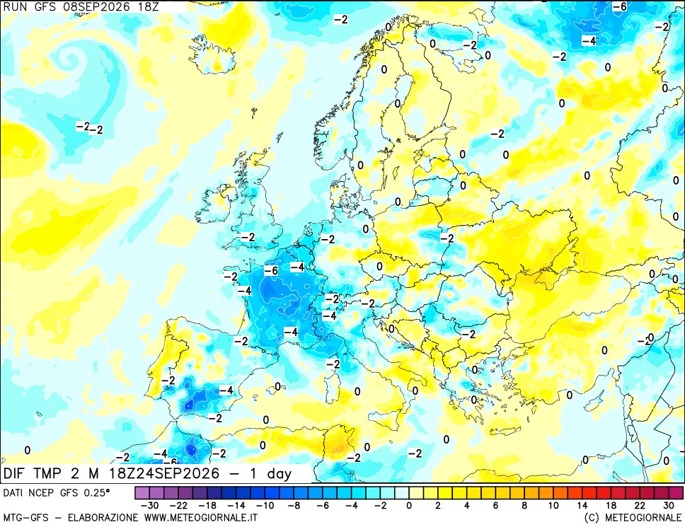 mappa Dif. Temp -24 ore