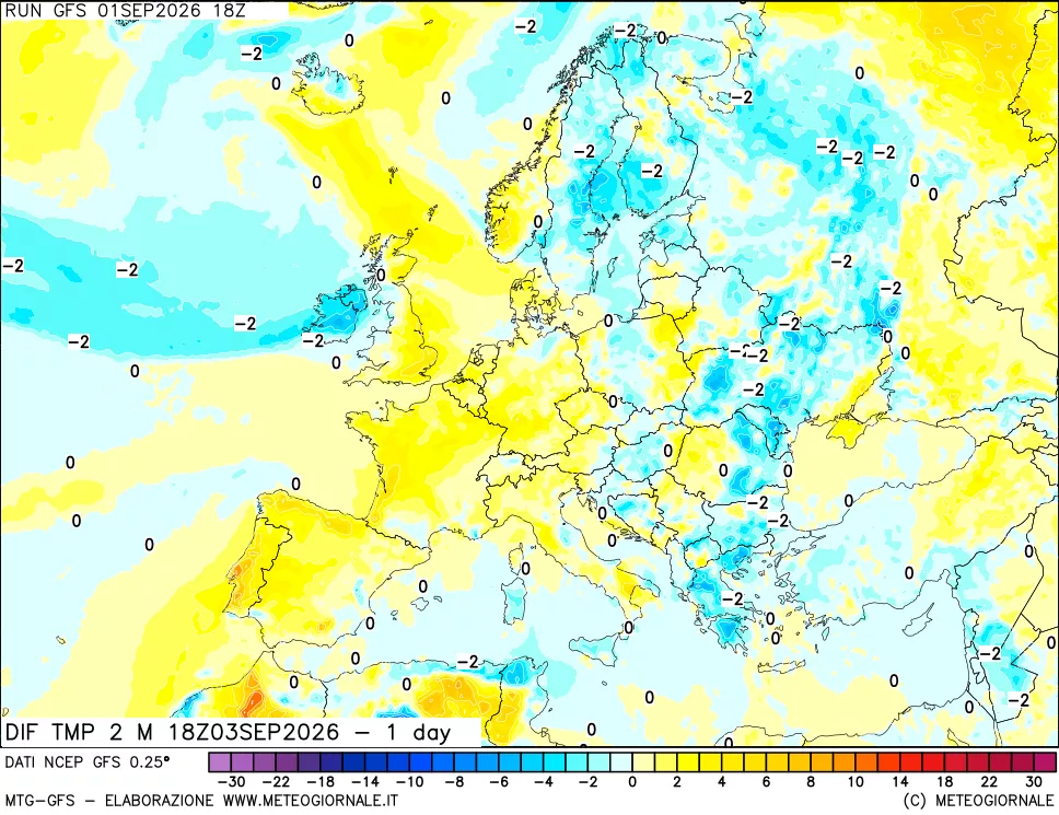 mappa Dif. Temp -24 ore